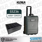 Smriti S5236 Pull Rod Large Hard Case (Army Green)
